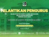KAHMI UIN Alauddin Makassar Kukuhkan Pengurus Baru, Hadirkan Orasi Kebangsaan Tokoh Nasional Dr. H. Ashabul Kahfi, M.Ag