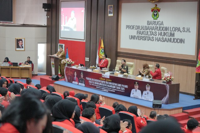 Wali Kota Munafri Ajak Maba Fakultas Hukum Unhas Bangun Kota Inklusif Lewat Kolaborasi Lintas Generasi