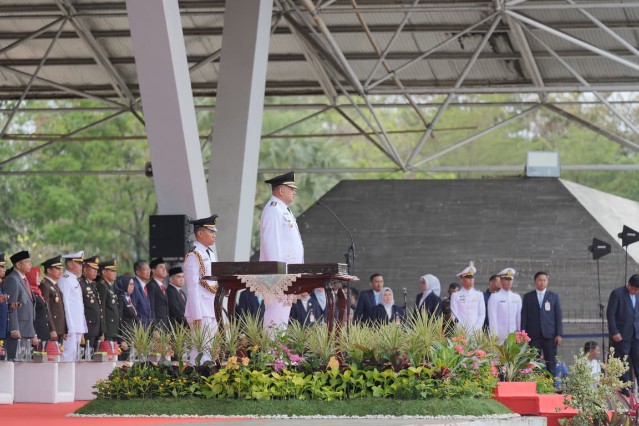 Jadi Inspektur Upacara HUT ke-80 RI di Karebosi, Munafri Sampaikan Pesan Makna Kemerdekaan