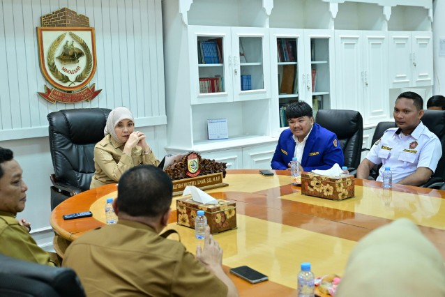 Aliyah Mustika Ilham Terima Audiensi Karang Taruna Kota Makassar Sambut HUT ke-65