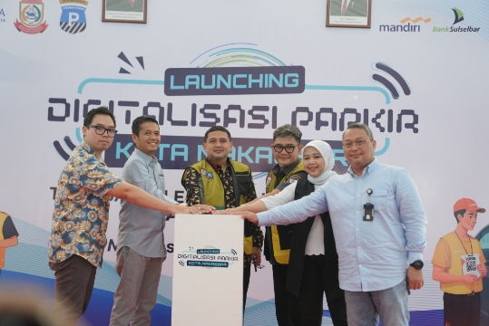 Wali Kota Makassar Launching Digitalisasi Parkir, Jalan Somba Opu dan Jalan WR Supratman Jadi Pilot Project