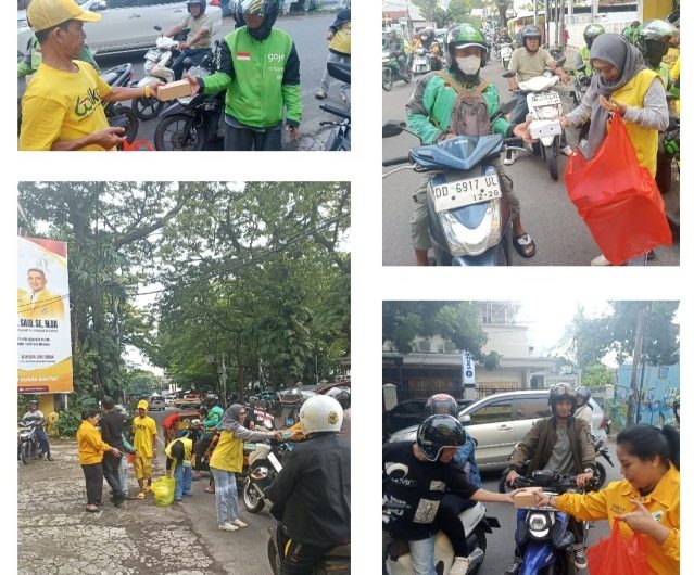 Ramadan Penuh Kepedulian, Golkar Hadir Bantu Pengendara di Tengah Kemacetan